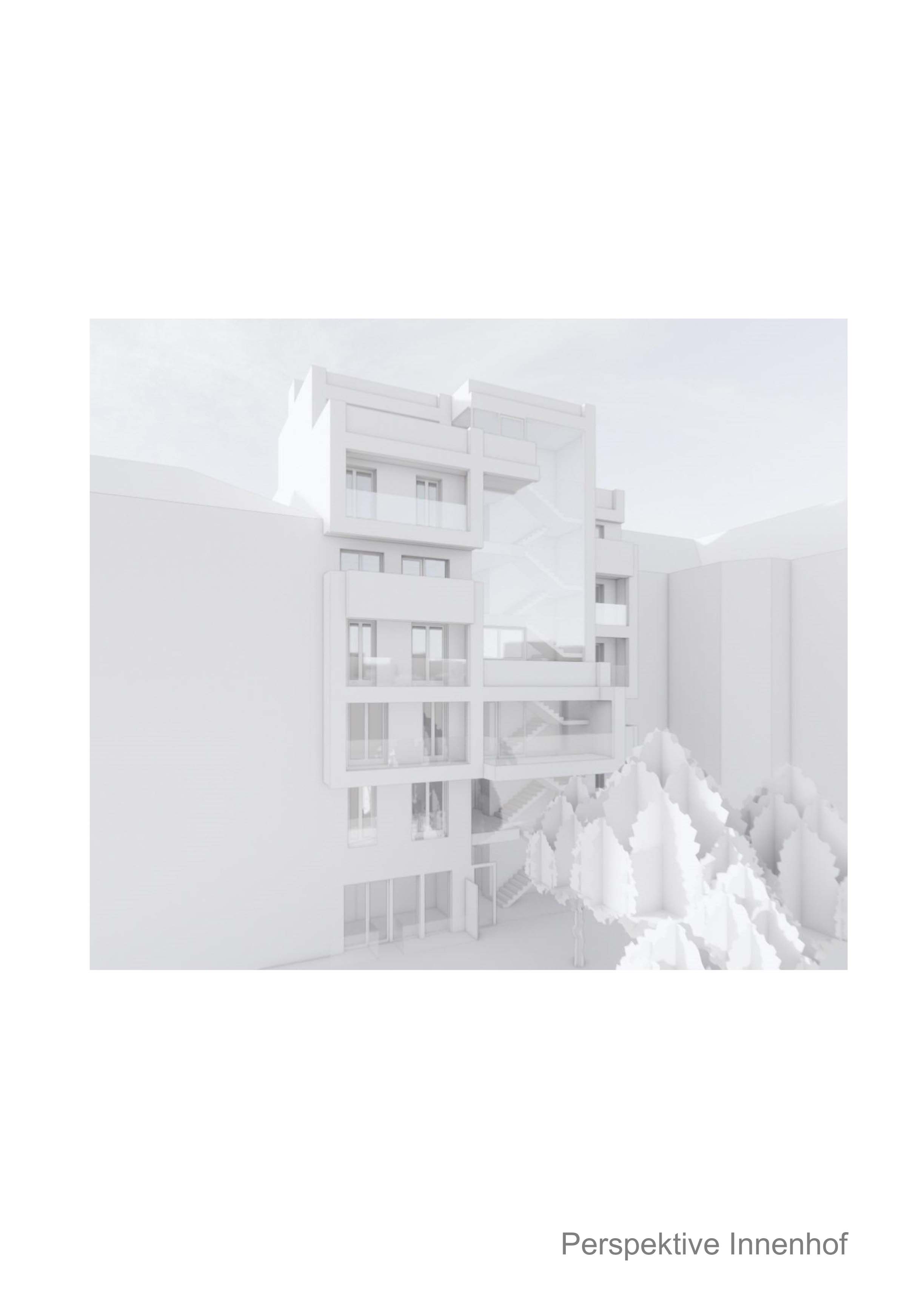 Entwurf Persepektive Innenhof